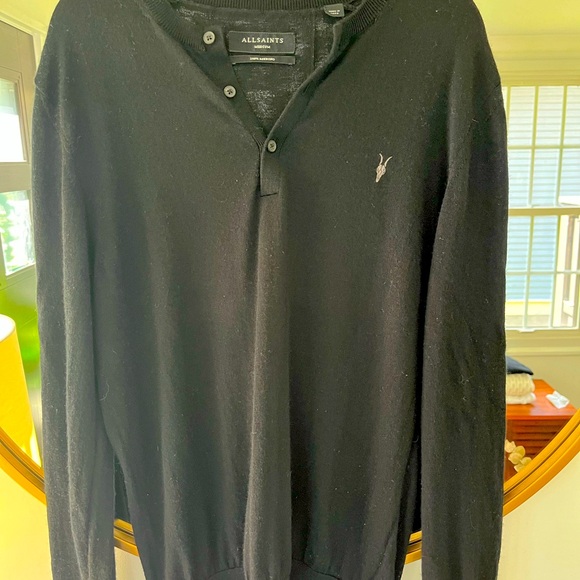 All Saints
Merino Wool Henley Sweater
Men’s Medium
Black - Picture 2 of 3